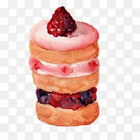 卡通手绘多层蛋糕-空若网 卡通手绘多层蛋糕-空若网