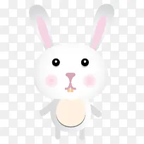 卡通可爱小动物装饰动物头像兔子-空若网 卡通可爱小动物装饰动物头像兔子-空若网