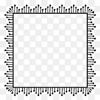 黑色手绘边框装饰-空若网 黑色手绘边框装饰-空若网