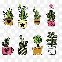 手绘仙人掌植物手账-空若网 手绘仙人掌植物手账-空若网