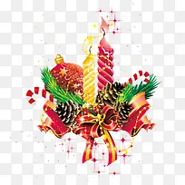 圣诞蜡烛装饰图案-空若网 圣诞蜡烛装饰图案-空若网