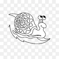 手绘蜗牛-空若网 手绘蜗牛-空若网