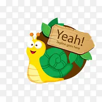 卡通可爱蜗牛免抠素材-空若网 卡通可爱蜗牛免抠素材-空若网