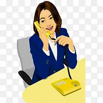 女士接听电话-空若网 女士接听电话-空若网