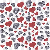 水彩手绘爱心花纹-空若网 水彩手绘爱心花纹-空若网