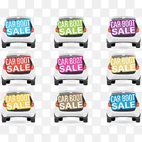 彩色卡通汽车-空若网 彩色卡通汽车-空若网