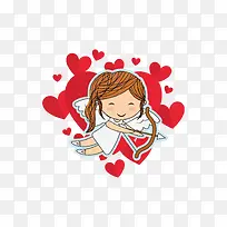 情人节卡通女天使下载-空若网 情人节卡通女天使下载-空若网