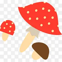 卡通简约扁平化蘑菇-空若网 卡通简约扁平化蘑菇-空若网