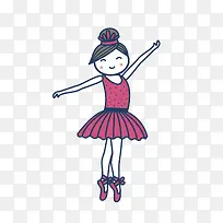 手绘矢量舞蹈女孩免抠素材-空若网 手绘矢量舞蹈女孩免抠素材-空若网