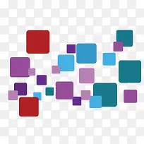 多彩矢量方块素材-空若网 多彩矢量方块素材-空若网