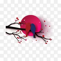 矢量图爱情鸟-空若网 矢量图爱情鸟-空若网