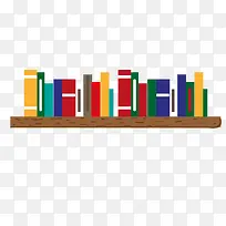 书架上的彩色书本-空若网 书架上的彩色书本-空若网