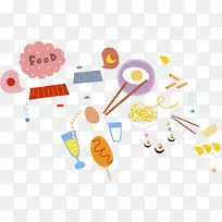 手绘餐具-空若网 手绘餐具-空若网