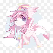 矢量天使小马-空若网 矢量天使小马-空若网
