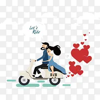 美好浪漫的爱情摩托-空若网 美好浪漫的爱情摩托-空若网