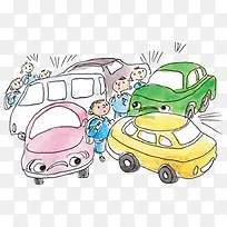 车辆拥挤造成道路堵车-空若网 车辆拥挤造成道路堵车-空若网