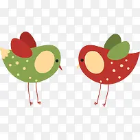 卡通扁平化情侣鸟-空若网 卡通扁平化情侣鸟-空若网