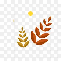 树叶秋季卡通矢量素材-空若网 树叶秋季卡通矢量素材-空若网