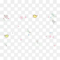 卡通春天手绘小鸟-空若网 卡通春天手绘小鸟-空若网