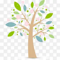 春天绿树矢量素材-空若网 春天绿树矢量素材-空若网