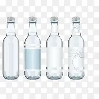 4个透明酒瓶-空若网 4个透明酒瓶-空若网