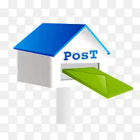 白色邮箱模型-空若网 白色邮箱模型-空若网