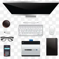 俯视视角台式电脑-空若网 俯视视角台式电脑-空若网