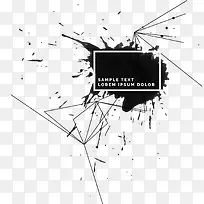 矢量水墨和线条装饰图案-空若网 矢量水墨和线条装饰图案-空若网