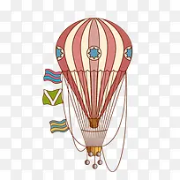 卡通装饰热气球小清新插画-空若网 卡通装饰热气球小清新插画-空若网