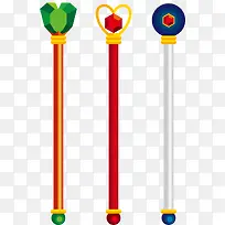 矢量爱心宝石权杖-空若网 矢量爱心宝石权杖-空若网