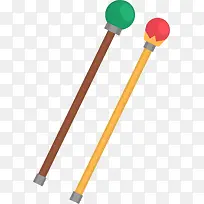 绿色圆形宝石矢量权杖-空若网 绿色圆形宝石矢量权杖-空若网