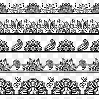 矢量时尚创意花朵造型图案-空若网 矢量时尚创意花朵造型图案-空若网