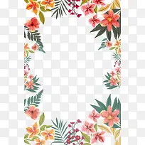 夏季花朵边框造型-空若网 夏季花朵边框造型-空若网