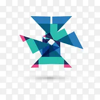 矢量拼色三角形-空若网 矢量拼色三角形-空若网