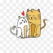 爱情卡通可爱小动物装饰爱情动物-空若网 爱情卡通可爱小动物装饰爱情动物-空若网