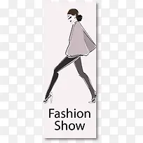 时尚女郎banner矢量素材-空若网 时尚女郎banner矢量素材-空若网