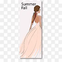 时尚女郎banner矢量素材-空若网 时尚女郎banner矢量素材-空若网