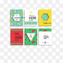 6款时尚商务说明书矢量素材-空若网 6款时尚商务说明书矢量素材-空若网