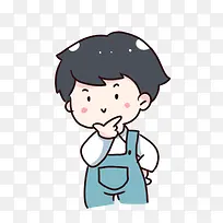 穿背带裤的小孩PNG-空若网 穿背带裤的小孩PNG-空若网