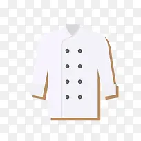 灰白色厨师上衣衣服-空若网 灰白色厨师上衣衣服-空若网