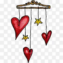 水彩爱心-空若网 水彩爱心-空若网