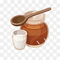 褐色罐子免抠图下载-空若网 褐色罐子免抠图下载-空若网