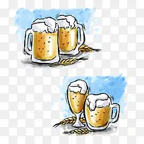 啤酒手绘-空若网 啤酒手绘-空若网