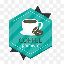 六边形咖啡标签设计-空若网 六边形咖啡标签设计-空若网