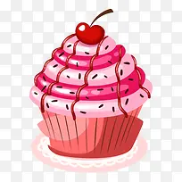 卡通樱桃杯子蛋糕-空若网 卡通樱桃杯子蛋糕-空若网