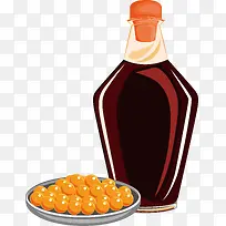 料酒插画设计-空若网 料酒插画设计-空若网