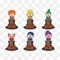 愚人节小丑快乐木偶-空若网 愚人节小丑快乐木偶-空若网