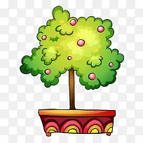 卡通苹果树素材-空若网 卡通苹果树素材-空若网