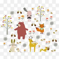 森林里的小动物-空若网 森林里的小动物-空若网