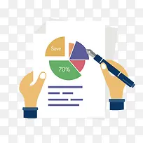 彩色数据分析元素-空若网 彩色数据分析元素-空若网